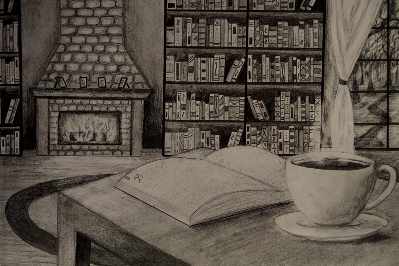 Biblioteka Alicja Nowicka, ołówek, papier