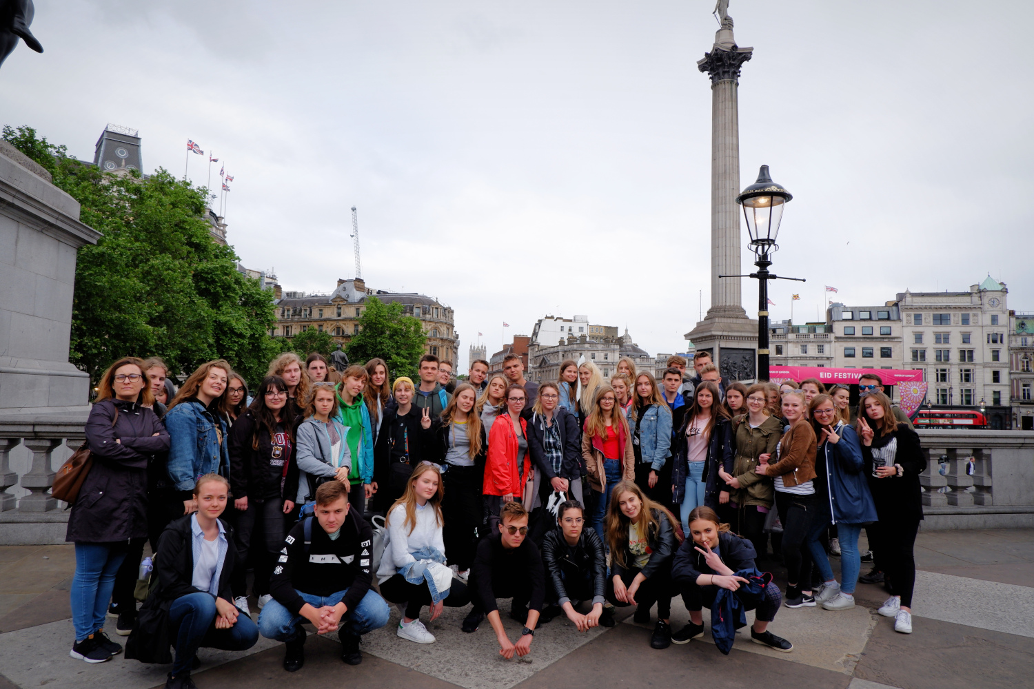 Wycieczka do Londynu - Trafalgar Square