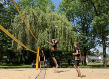 Zawody w siatkówce plażowej chłopców