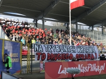 marzec 2018 Kibice II LO na meczu eliminacji Mistrzostw Europy U-17