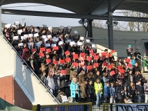 marzec 2018 Kibice II LO na meczu eliminacji Mistrzostw Europy U-17