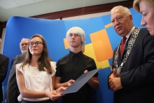 Podpisanie deklaracji kontynuacji współpracy Legnica - Wuppertal IX 2018